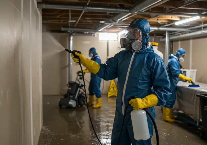 Basement Sanitization and Antimicrobial Treatment process in Josephine, TX