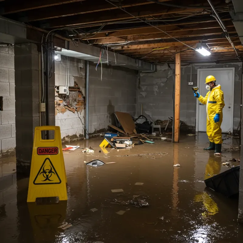 Flooded Basement Electrical Hazard in Josephine, TX Property